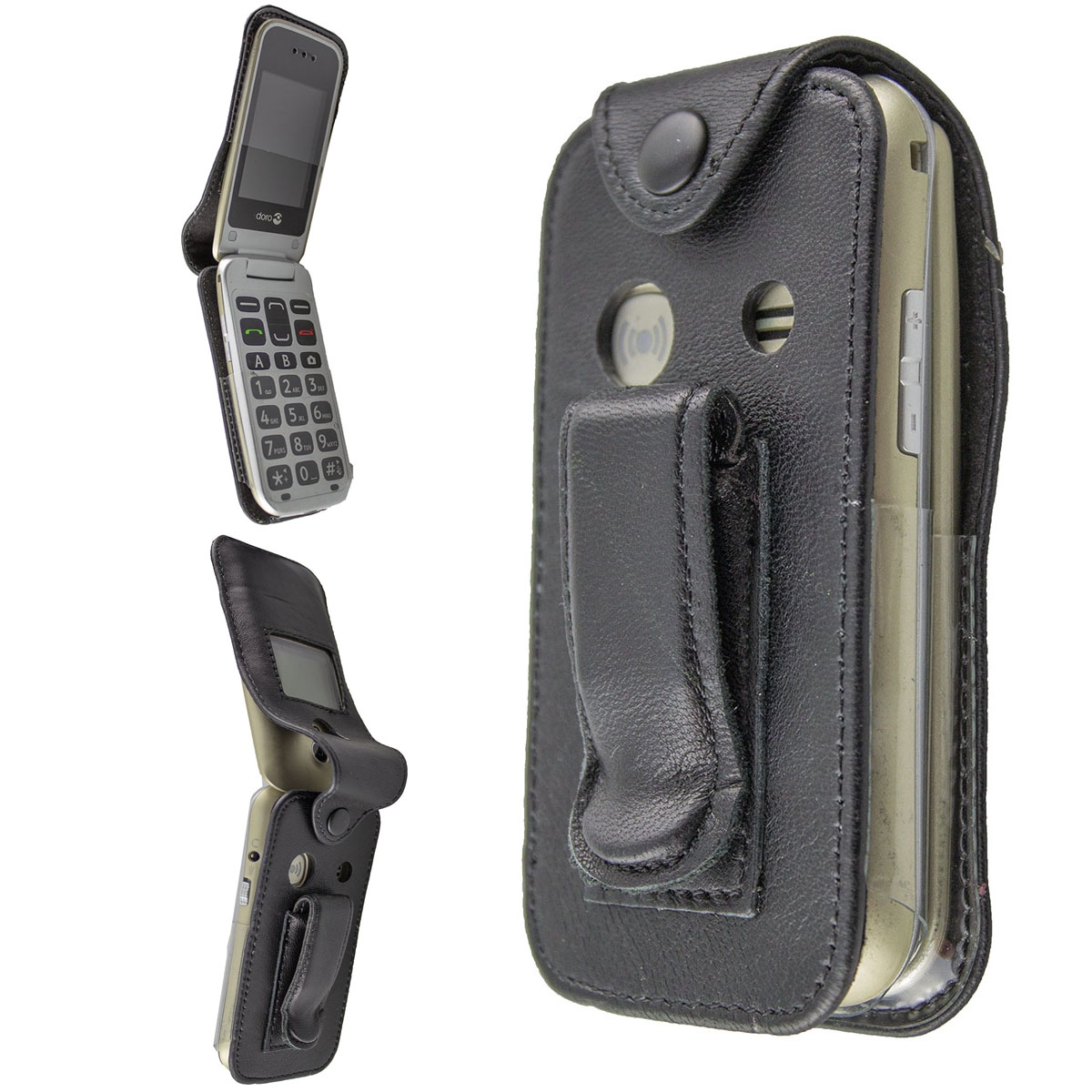 Caseroxx Leather-Case With Belt Clip For Nokia C2-01 Made